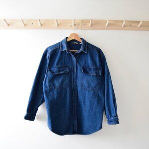 Vintage denim shacket